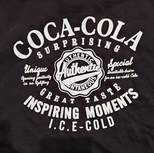 Coca-Cola Black Long Sleeve Crop Top